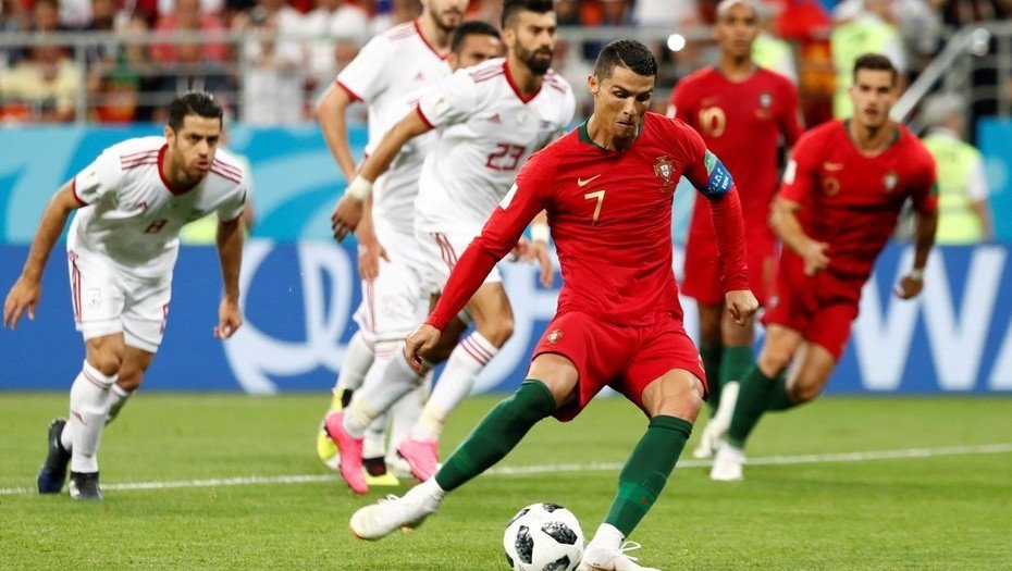 Ronaldo a marqué avec une tête au bout de 4 minutes